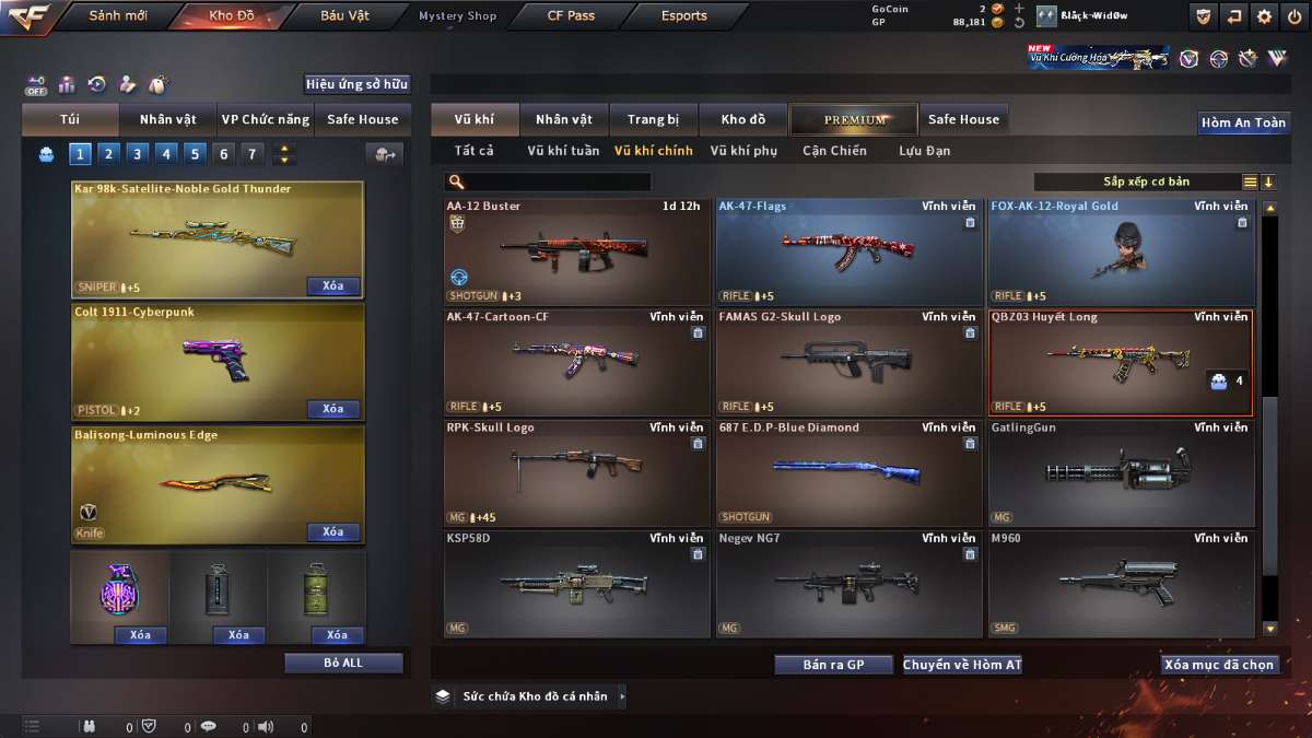shop acc cf uy tin gia re